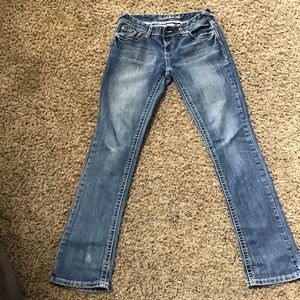 Jeans, medium light, Maurices, boot cut, straight